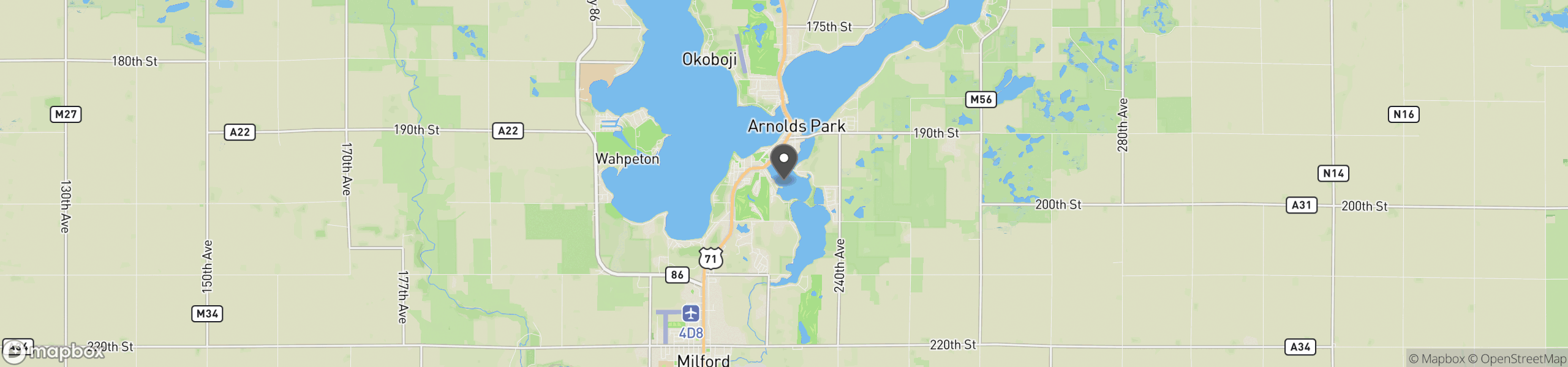 Arnolds Park, IA 51331